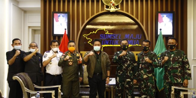 Herman Deru Bersama Danlanud SMH Palembang Sinergi Majukan Sumsel