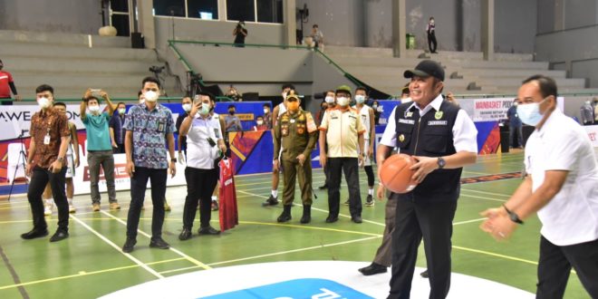 Buka DBL South Sumatera Series 2021, Herman Deru Cetak Poin Sempurna