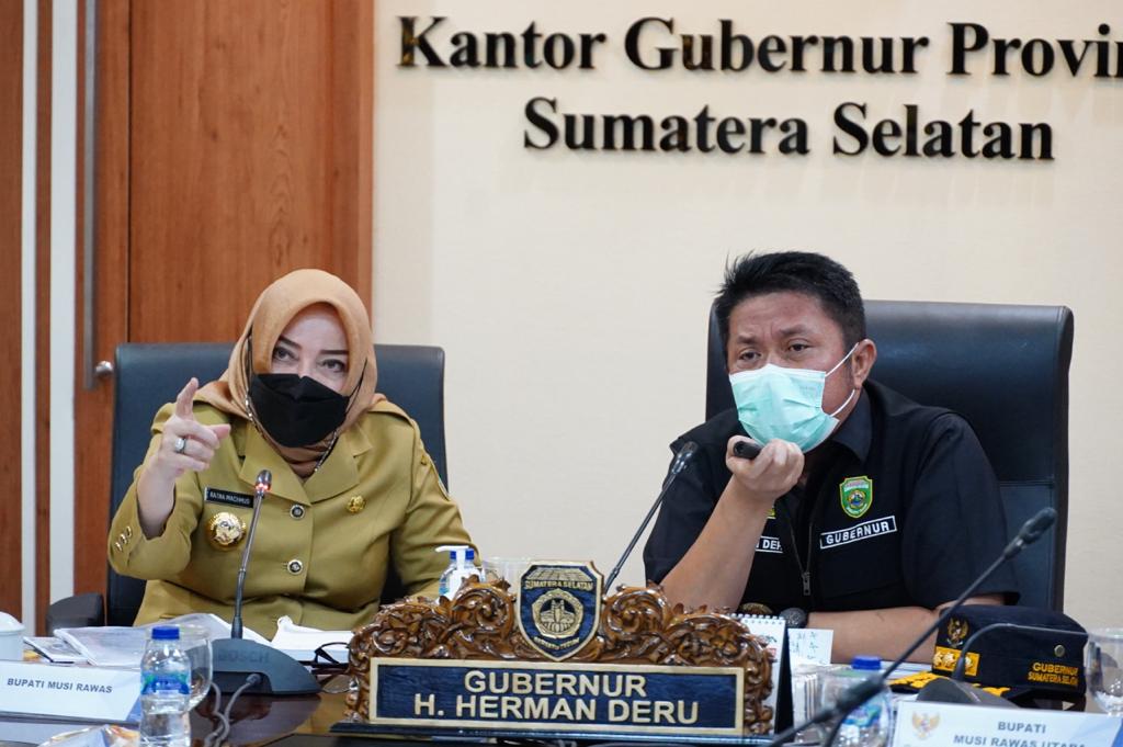 Bupati Mura dan Muratara Paparan Program Strategis dihadapan Gubernur