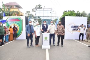 58 Item Proyek Infrastruktur Diresmikan, Warga Lahat Potong Sapi