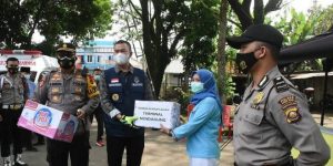 Wali Kota Pagar Alam, Aspian Maskoni, melakukan kunjungan ke Posko Pengamanan Lebaran Idul Fitri 1442 Hijriah