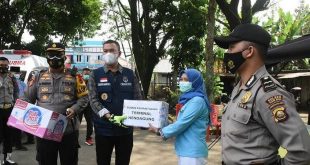 Wali Kota Pagar Alam, Aspian Maskoni, melakukan kunjungan ke Posko Pengamanan Lebaran Idul Fitri 1442 Hijriah