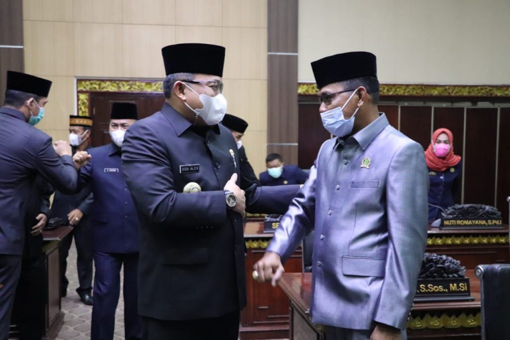 Bupati DRA Sampaikan Pertanggungjawaban APBD TA 2020 dan Lima Raperda Inisiatif Muba