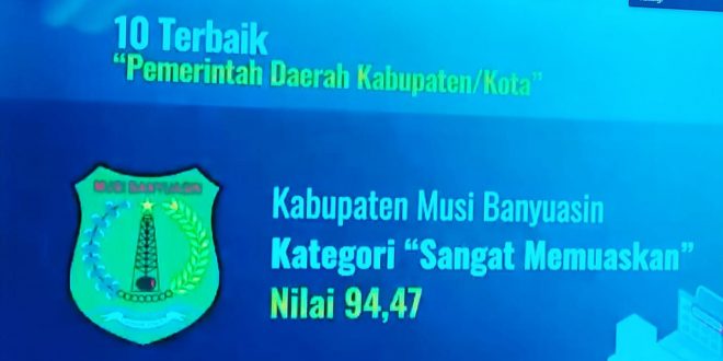 Muba Peringkat Satu di Sumsel dan Sepuluh Besar Nasional