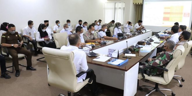 Rapat Koordinasi Tindaklanjut Penegakan Disiplin Protokol Kesehatan dan Penanganan COVID-19 di Kabupaten Muba