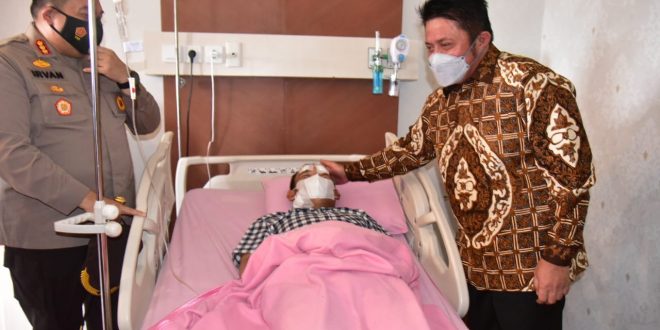 Besuk Bripka Ridho, Gubernur Herman Deru Siapkan Penghargaan