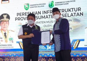 Ratusan Miliar Untuk Infrastruktur Muba di Kucurkan Herman Deru