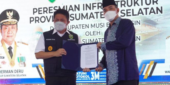 Ratusan Miliar Untuk Infrastruktur Muba di Kucurkan Herman Deru