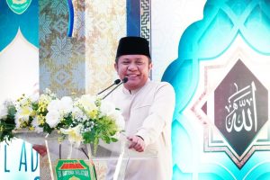 Gubernur Sholat Eid di Griya Agung, Wagub Dikediaman Jalan Musyawarah
