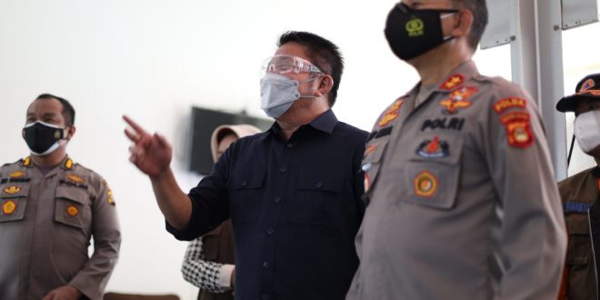 selter karantina khusus bagi  anggota  dan keluarga  Polisi yang terpapar Covid-19  tersebut terletak di Komplek Pakri Palembang