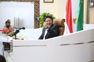 Hadiri Rakor  Evaluasi PPKM  Bersama Presiden Secara Virtual