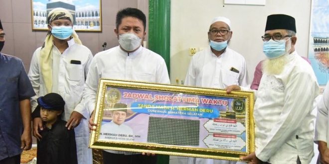 Safari Jumat di Masjid Tauhidurrahman Kalidoni, H. Herman Deru Sosialisasi Larangan Untuk Tidak Meminta Sumbangan Di Jalan