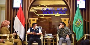 Gubernur Sumsel H.Herman Deru menerima audiensi Perwakilan SKK Migas Wilayah Sumbagsel, pada Hari Senin Tanggal 20 September 2021. (Foto : Humas Prov. Sumsel)
