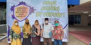 Universitas Tridinanti Palembang (UTP) kerja sama dengan Kodim 0418 Palembang, menyelenggarakan program vaksinasi Covid 19 dosis pertama bagi mahasiswa, mahasiswi, dan masyarakat umum, pada hari Kamis tanggal 2 September 2021. (foto : Humas UTP Palembang)