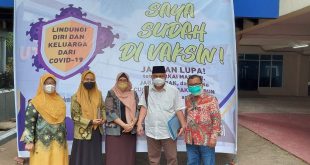 Universitas Tridinanti Palembang (UTP) kerja sama dengan Kodim 0418 Palembang, menyelenggarakan program vaksinasi Covid 19 dosis pertama bagi mahasiswa, mahasiswi, dan masyarakat umum, pada hari Kamis tanggal 2 September 2021. (foto : Humas UTP Palembang)