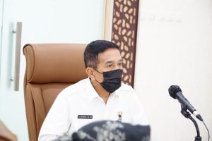 Plh Sekda Sumsel Hadiri  Rakornas UKPBJ Tahun 2021. (Foto : Humas Prov. Sumsel)