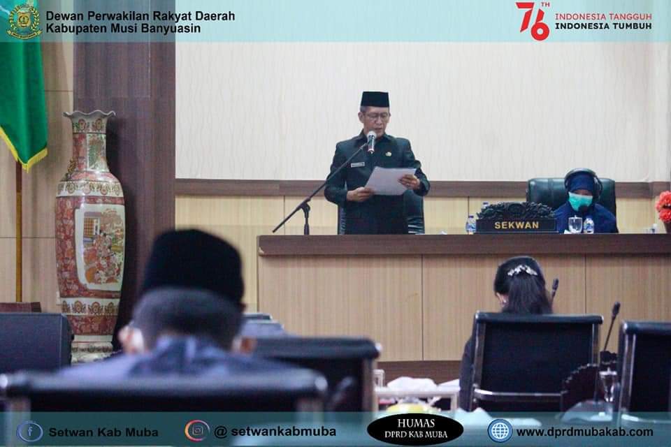 Rapat Paripurna DPRD Muba, Rangkum Hasil Reses Anggota