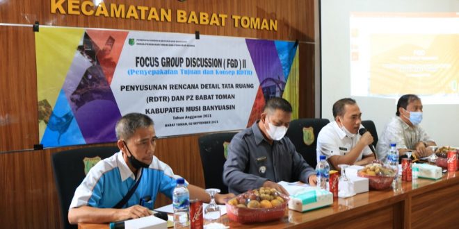 Sepakati Rencana Tata Kelola Ruang Kota, Camat Babat Toman Dan Dinas PUPR Muba Siap Berkolaborasi