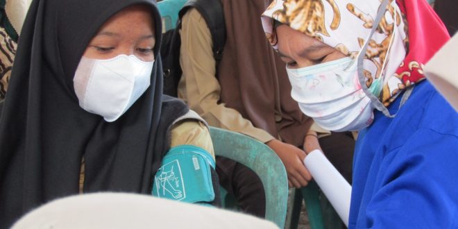 Vaksinasi Bagi Pelajar SMP/Sederajat Di Kecamatan Lais Berjalan Sukses Nyaris Over Target