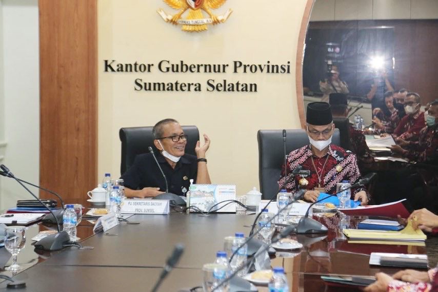 Pemerataan pembangunan di 17 Kabupaten/kota di Provinsi Sumsel. (Foto : HUmas Prov. Sumsel)