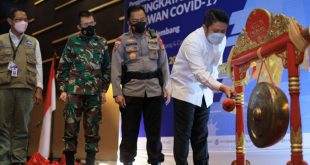 H. Herman Deru menyebut tingkat kesadaran masyarakat Sumsel untuk mengenakan  masker telah mencapai 80 persen. (Foto : Humas Prov. Sumsel)