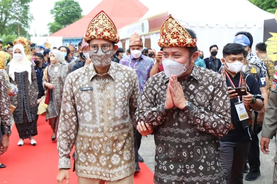 Pertama dalam Sejarah, Festival Sriwijaya Sumsel Dibuka oleh Menteri. (Foto : Humas Prov. Sumsel)