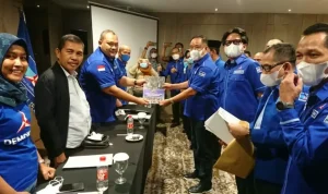 Dewan Pimpinan Daerah (DPD) Partai Demokrat Provinsi Sumatra Selatan (Sumsel) menggelar Musyawarah Daerah (Musda) IV di Hotel The Excelton, Palembang. (MUSINEWS.ID/HAIRUDIN) Dewan Pimpinan Daerah (DPD) Partai Demokrat Provinsi Sumatra Selatan (Sumsel) menggelar Musyawarah Daerah (Musda) IV di Hotel The Excelton, Palembang. (MUSINEWS.ID/HAIRUDIN)