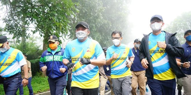 Herman Deru Dukung Sriwijaya Dempo Run Jadi Event Nasional. (Humas : Prov. Sumsel)