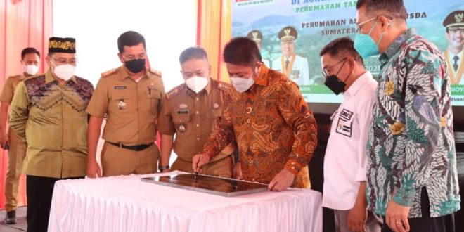 Launching Pembangunan Perumahan Bagi ASN, Perusda dan MBR. (Foto : Humas Prov. Sumsel)
