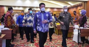 Gubernur dan Wagub Pimpin Ratas Bersama Pajabat Dilingkungan Pemprov Sumsel. (Foto : Humas Prov. Sumsel)
