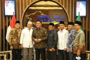 Audiensi sejumlah tokoh masyarakat Muba diruang audiensi Gubernur. (Foto: Humas Prov. sumsel)