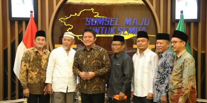 Audiensi sejumlah tokoh masyarakat Muba diruang audiensi Gubernur. (Foto: Humas Prov. sumsel)