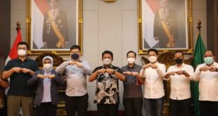 Gubernur Sumsel H. Herman Deru menyambut baik atas respon yang diberikan oleh GM of Shanxi Internasional Economic dan Technical Co. Ltd Indonesia, Jason Hang. (Foto : Humas Prov. Sumsel)