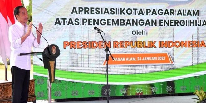 Presiden Apresiasi Kota Pagar Alam Sebagai Kota Hijau Pertama di Indonesia