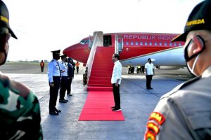 Kunjungan Kerja Presiden RI Jokowi ke Provinsi Sumatera Selatan, senin (24/1).