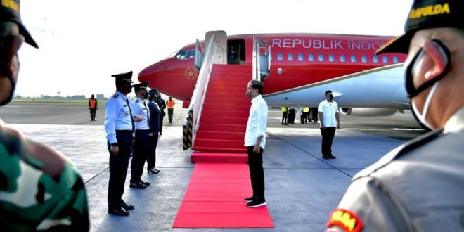 Kunjungan Kerja Presiden RI Jokowi ke Provinsi Sumatera Selatan, senin (24/1).