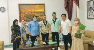 Pengurus Badan Koordinasi (Badko) Himpunan Mahasiswa Islam (HMI) Sumatera Bagian Selatan (Sumbagsel) melakukan pertemuan dengan Gubernur Sumatera Selatan (Sumsel), Herman Deru, pada hari Jum'at tanggal 21 Januari 2022.
