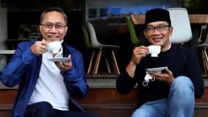 Ketua Umum DPP Partai Amanat Nasional, Zulkifli Hasan, dan Ridwan Kamil. (foto : detik.com)
