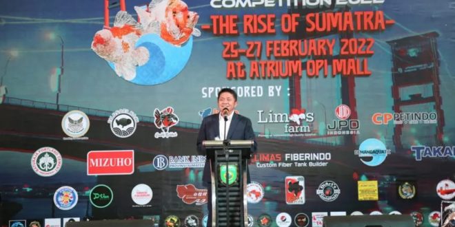 Buka Sriwijaya Goldfish Competition 2022. (Foto : Humas Prov. Sumsel)