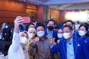 Hadiri Pelantikan DPD Partai Demokrat Sumsel dan Provinsi Lampung. (Foto : Humas Prov. Sumsel)
