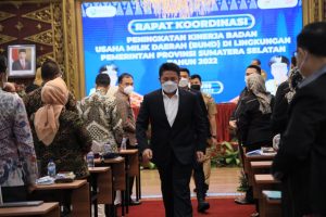 Pimpin Rakor Bersama BUMD Dilingkungan Pemprov Sumsel