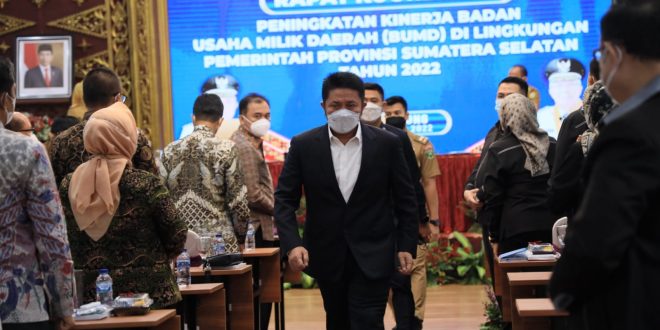 Pimpin Rakor Bersama BUMD Dilingkungan Pemprov Sumsel