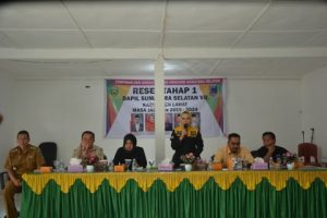 Anggota DPRD Provinsi Sumsel Dapil VII menggelar Reses tahap 1 tahun 2022 di Kantor Camat Kota Lahat, Rabu (23/3). (Foto : Humas Dprd Prov. Sumsel)