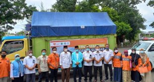 Harnojoyo, Wali Kota Palembang, melepas keberangkatan Truk Kebaikan Rumah Zakat dari Kota Palembang pada hari Rabu tanggal 2 Maret 2022.