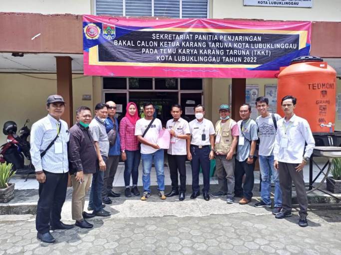 Elpan Juniardi mendaftar sebagai calon ketua Karang Taruna Kota Lubuklinggau