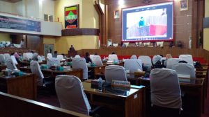 Suasana Rapat Paripurna DPRD Kabupaten Musi Rawas pada hari Rabu tanggal 9 Maret 2022. (foto : MusiNews.id/Febri)