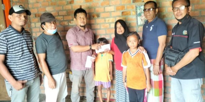 SMSI Prabumulih Gandeng Barisan Republik Santuni Anak Yatim Piatu dan Lansia