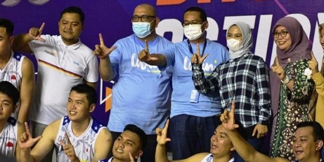 Tim Bola Basket Bank Mandiri (foto : musinews.com / repi alrahmad)