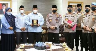Jajaran Badan Komunikasi Pemuda Remaja Masjid Indonesia bertemu dengan Kepala Kepolisian Republik Indonesia membahas pelaksanaan Festival Anak Sholeh Indonesia ke XI Tingkat Nasional. (foto : SMSI Sumsel)