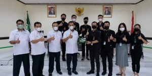 Jajaran Direksi PT. Semen Baturaja menerima audiensi Panitia Pelaksana Mandiri Basketball Action South Sumatera 2022
